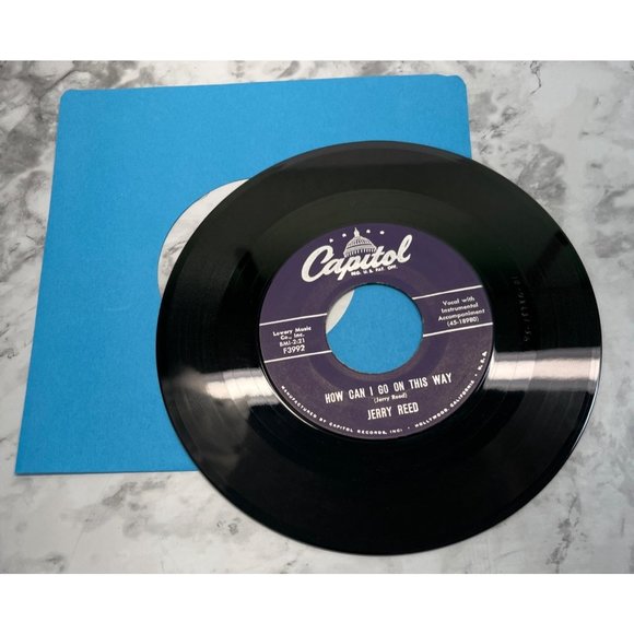 Jerry Reed Your Money Makes You Purty / How Can I Go On 45 Rockabilly Capitol F3 - Picture 4 of 4
